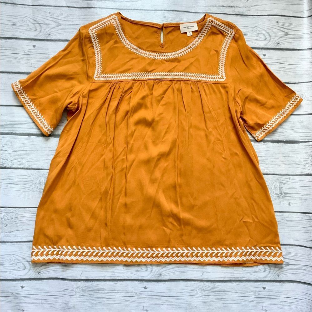 Orange Creek mustard yellow tunic-medium